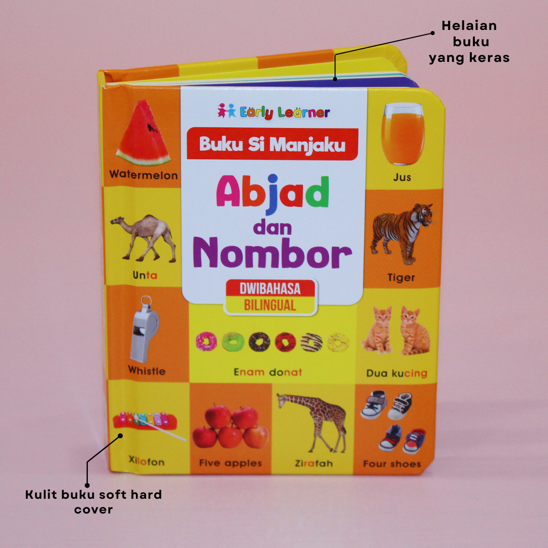 Buku Si Manjaku - Abjad Dan Nombor . Dwibahasa