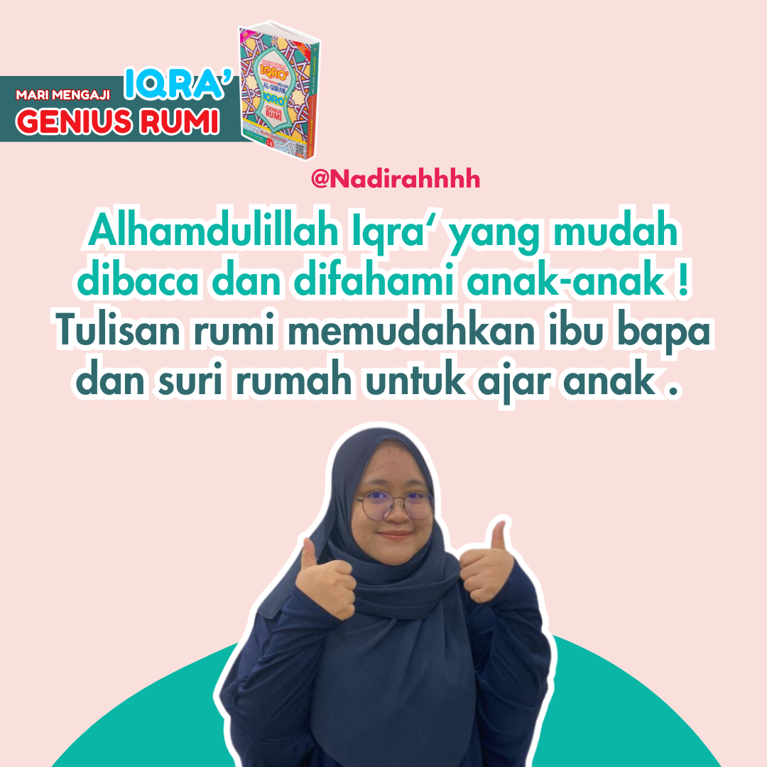 Mari Mengaji Iqro Kaedah Berkesan Belajar Al-Quran Iqro Genius Rumi