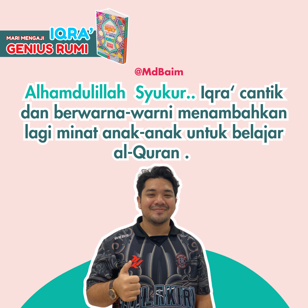 Mari Mengaji Iqro Kaedah Berkesan Belajar Al-Quran Iqro Genius Rumi