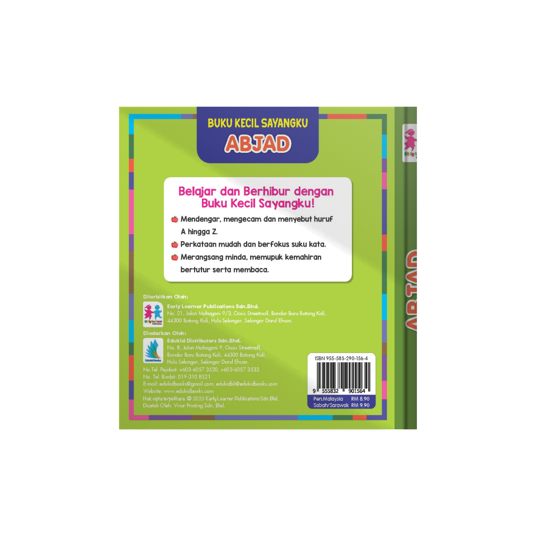 Buku Kecil Sayangku - Abjad (Dwibahasa)
