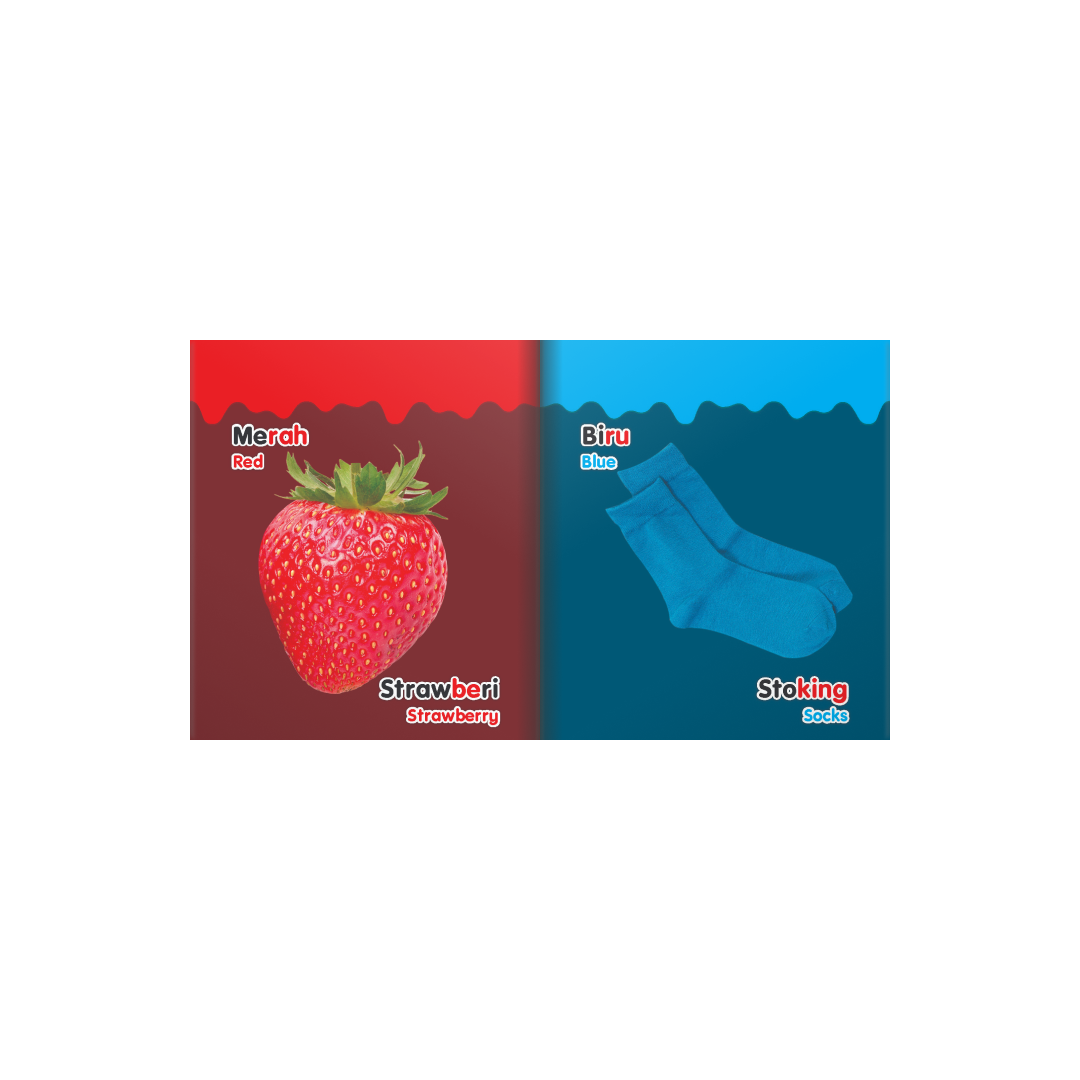 Buku Kecil Sayangku Warna dan Bentuk (Dwibahasa)