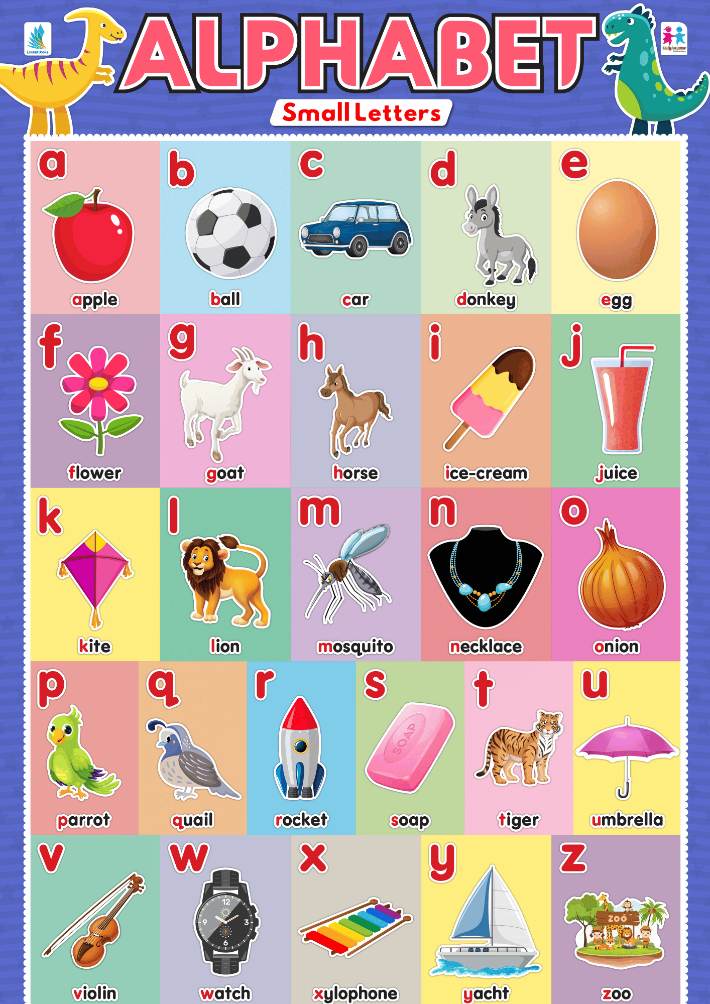 POSTER ALPHABET SMALL LETTERS Edukidbooks
