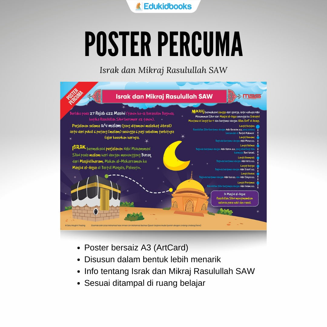 Kisah Perjalanan Rasulullah + 25 Rasul Pembawa Rahmat (PERCUMA 4 POSTER)