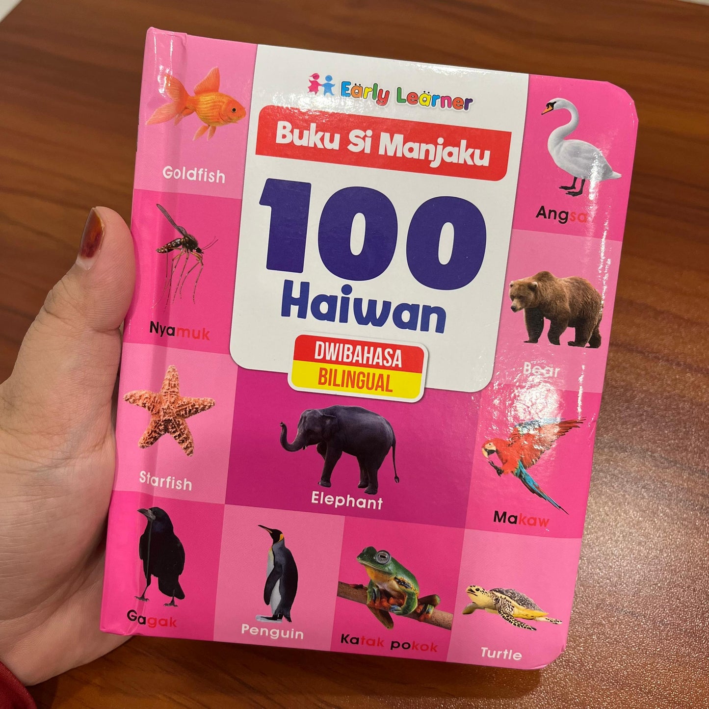 Buku Si Manjaku . 100 Haiwan . Dwibahasa