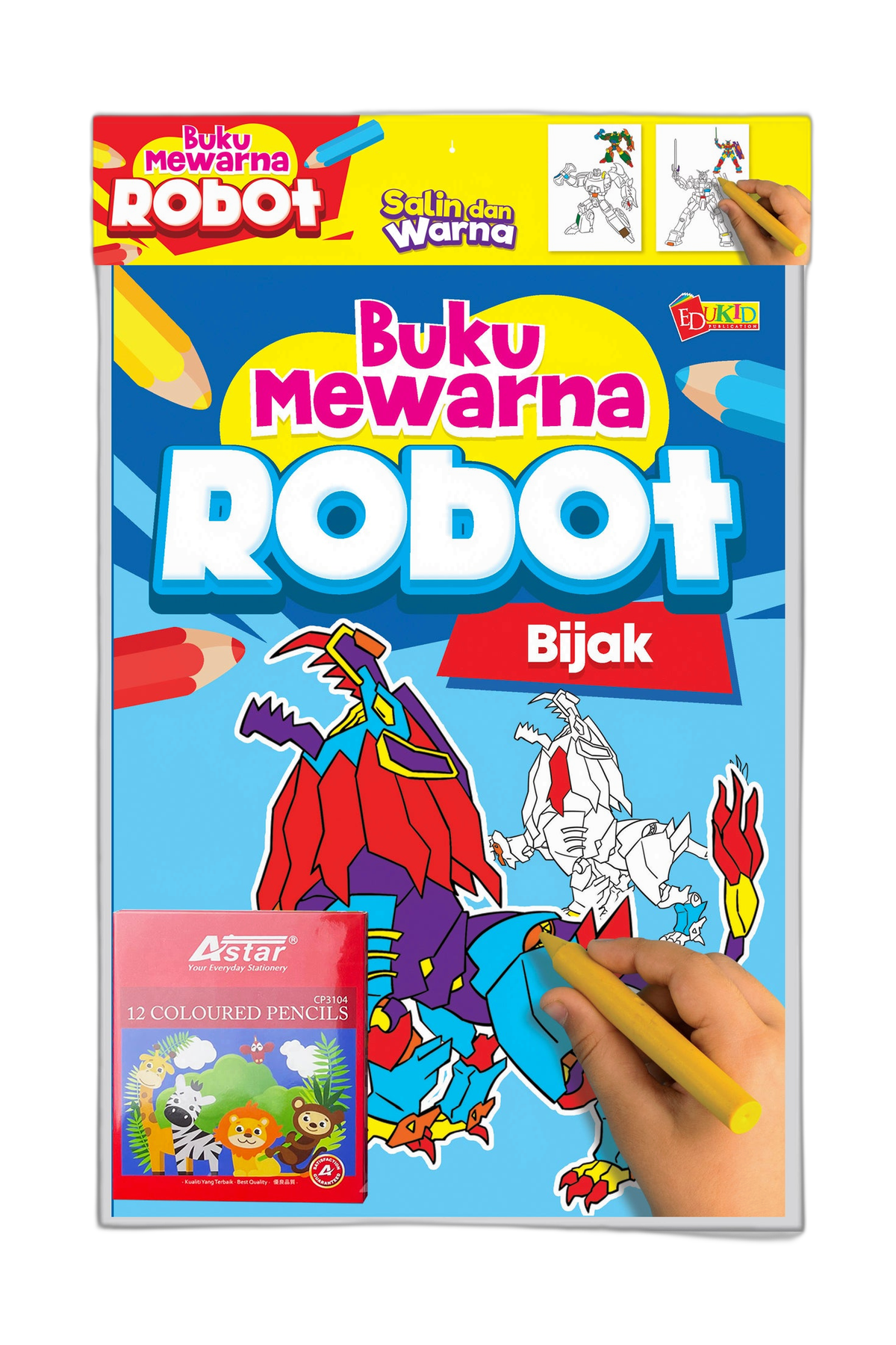 SET Buku Mewarna Robot - Bijak