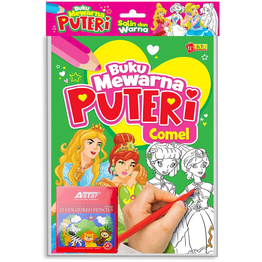 Buku Mewarna Puteri Comel