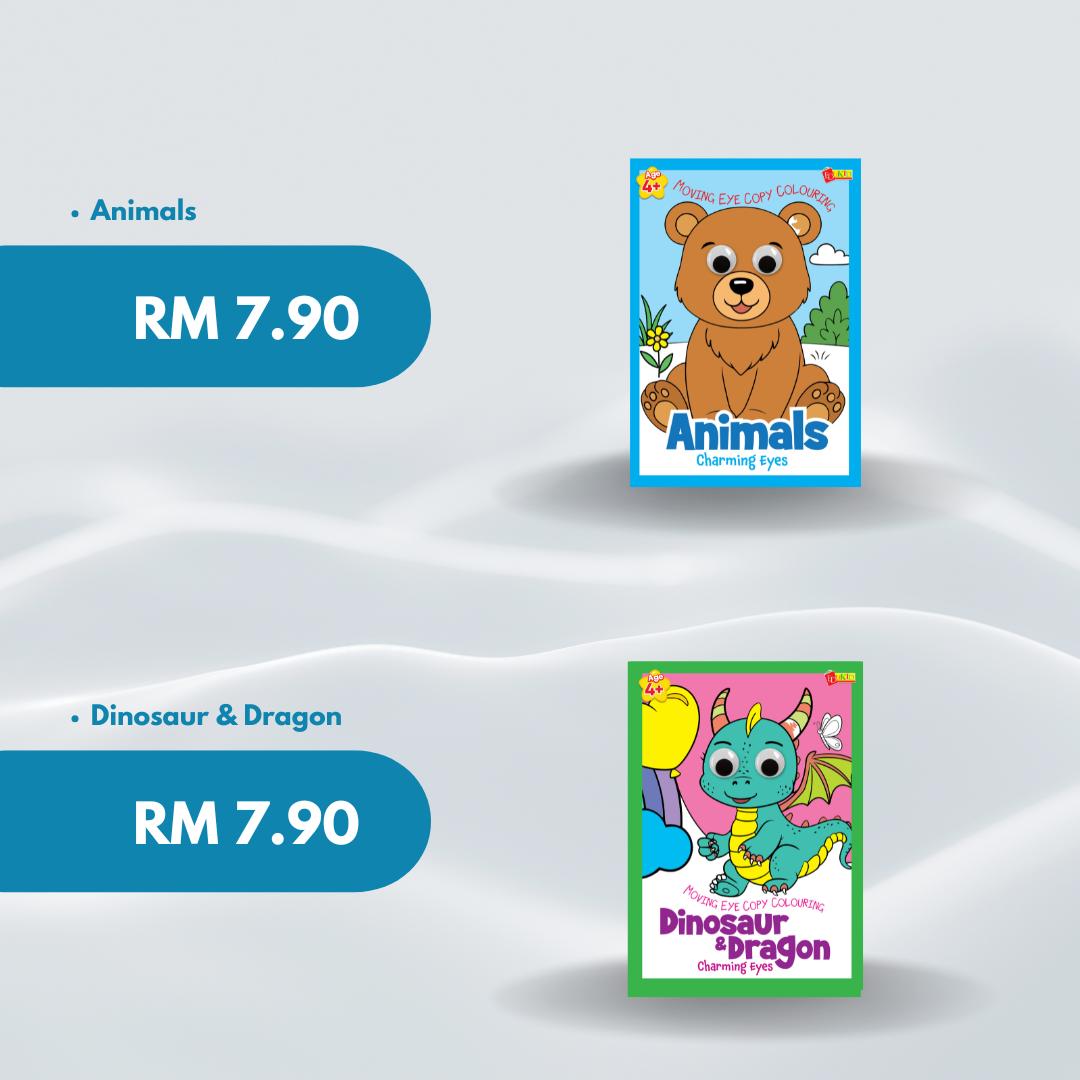 Salin & Warna Mata Bergerak