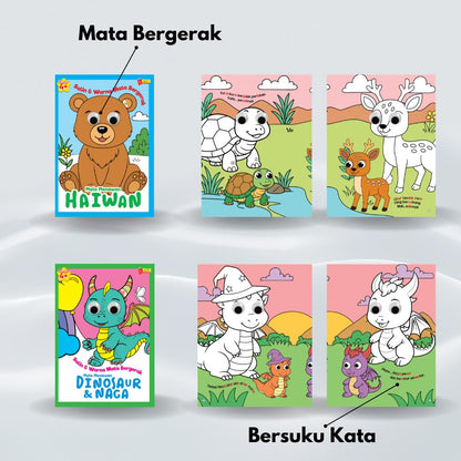 Salin & Warna Mata Bergerak