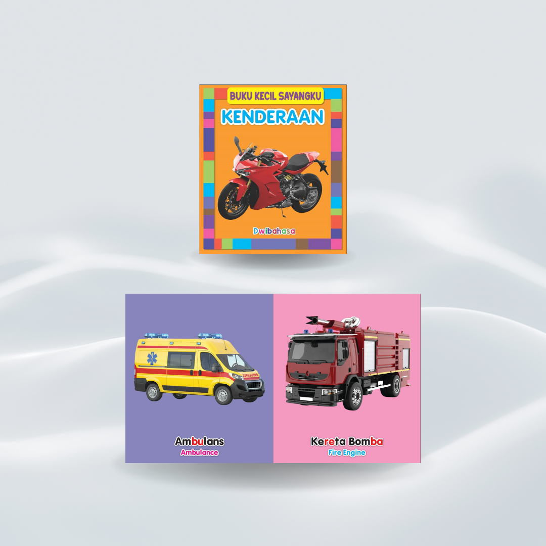Buku Kecil Sayangku - Kenderaan (Dwibahasa)