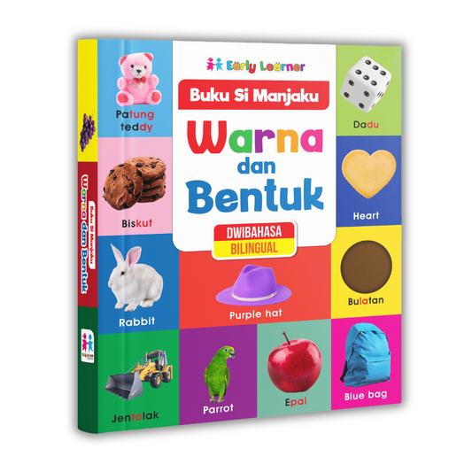 Buku Si Manjaku . Warna Dan Bentuk . Dwibahasa