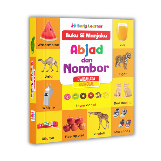 Buku Si Manjaku - Abjad Dan Nombor . Dwibahasa