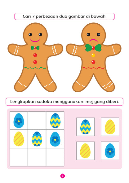 Early Learner - Siri Minda Cemerlang 121 Aktiviti & Mewarna - Anak Bijak