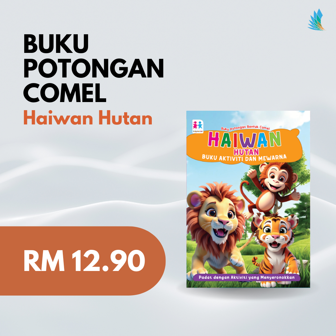 Buku Potongan Bentuk Comel Haiwan Hutan