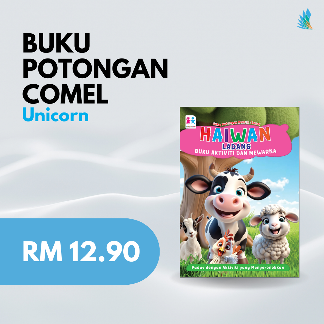 Buku Potongan Bentuk Comel Haiwan Ladang