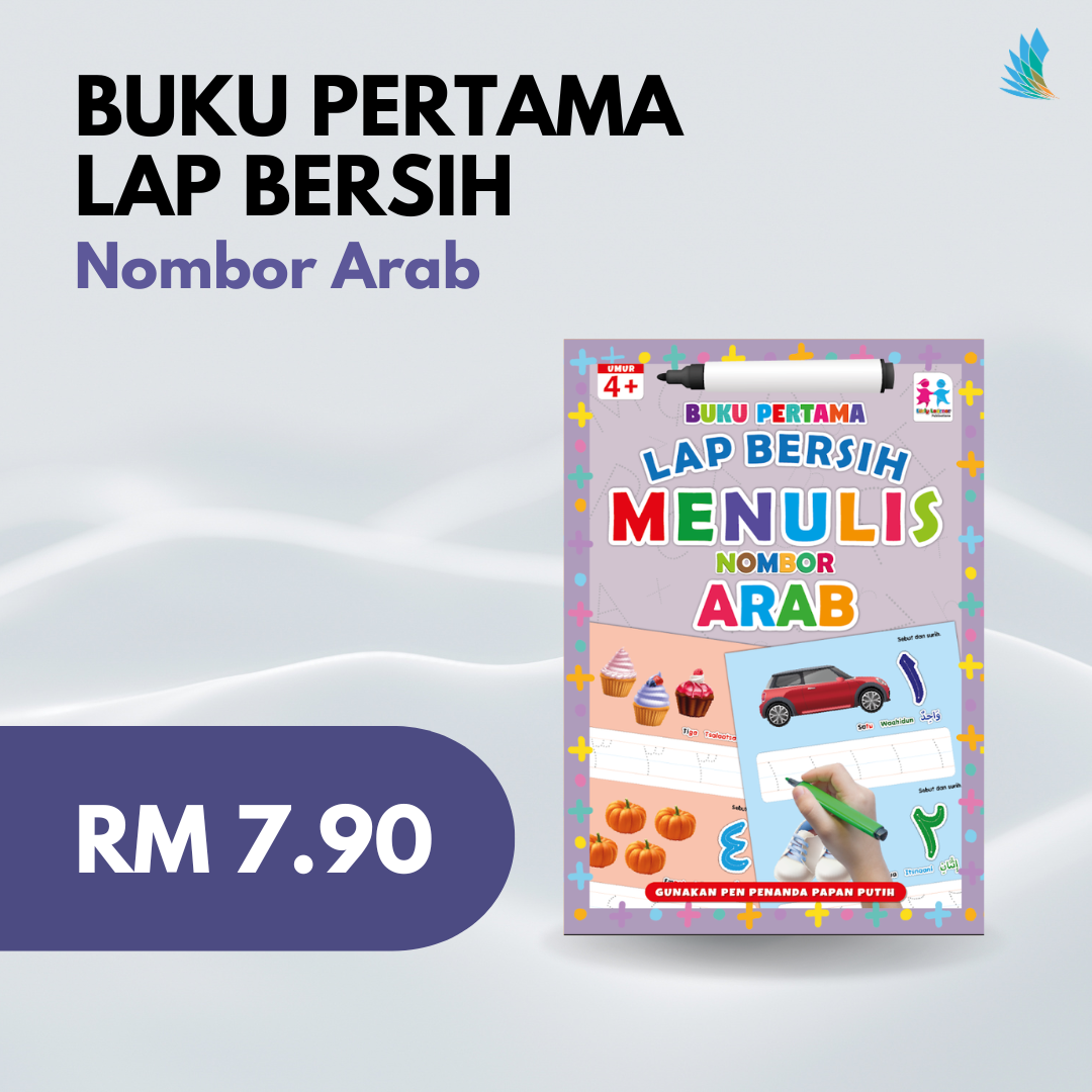 Buku Pertama Lap Bersih Menulis - Nombor Arab