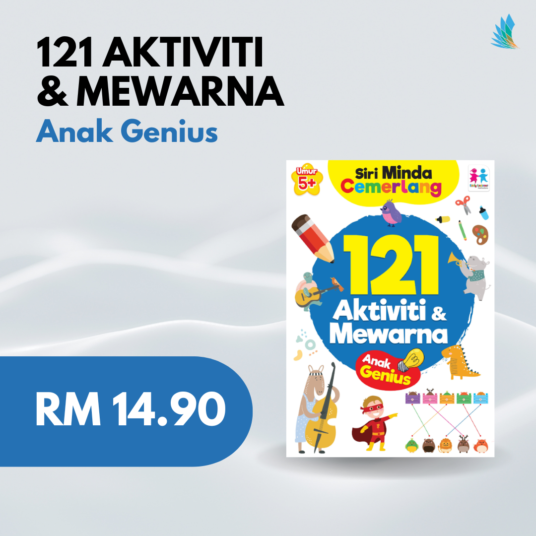 Early Learner - Siri Minda Cemerlang 121 Aktiviti & Mewarna - Anak Genius