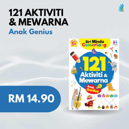 Early Learner - Siri Minda Cemerlang 121 Aktiviti & Mewarna - Anak Genius