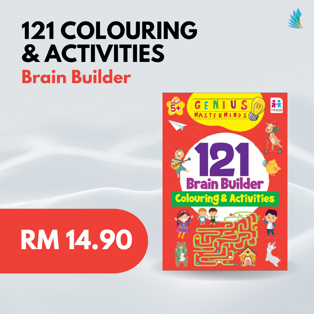 Early Learner - Genius Masterminds 121 Brain Builder Coloring & Activities