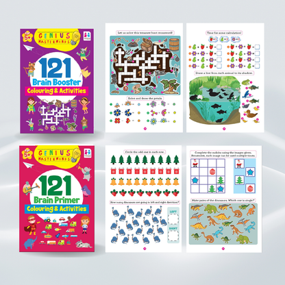121 Brain Booster Colouring & Activities