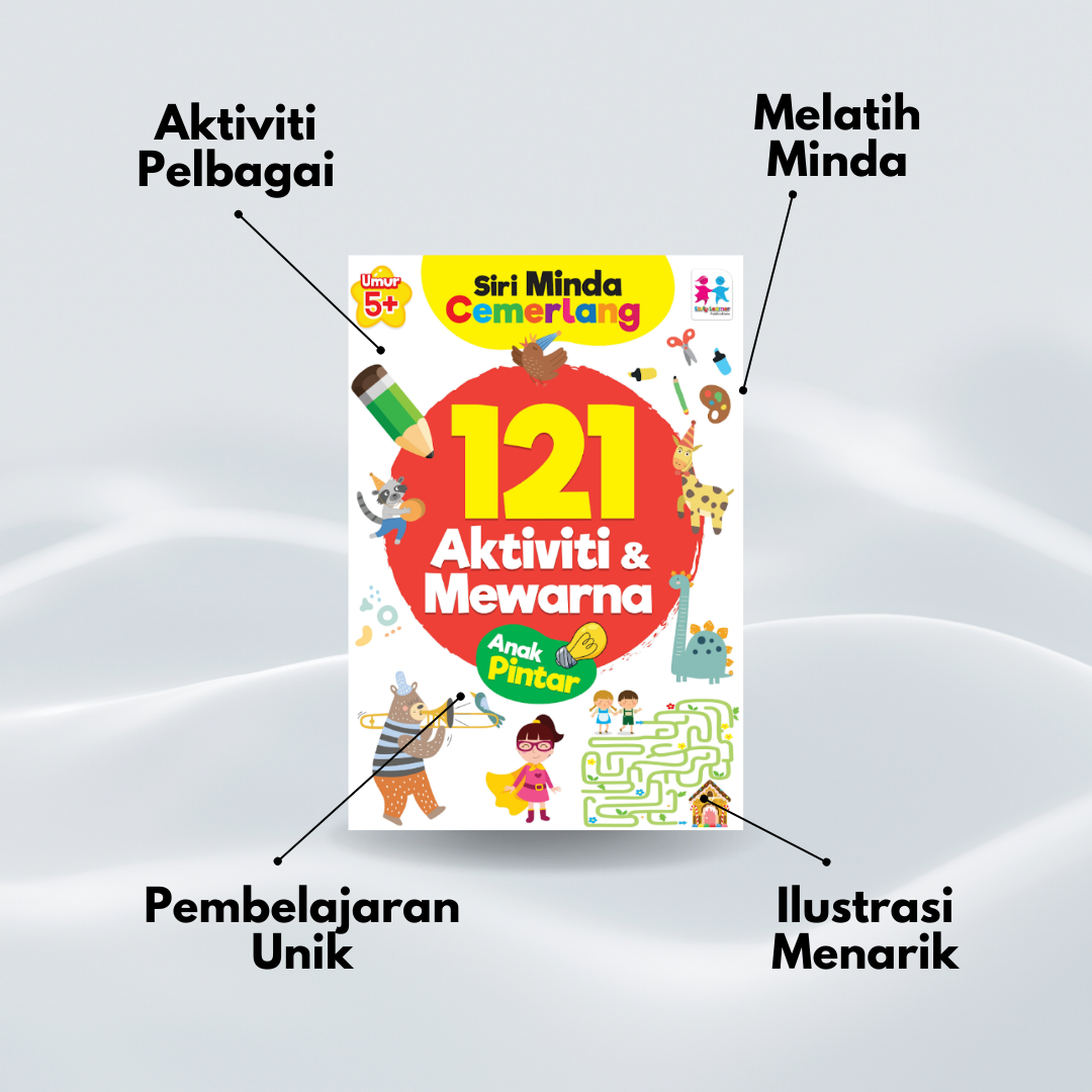 121 Aktiviti & Mewarna - Anak Bijak