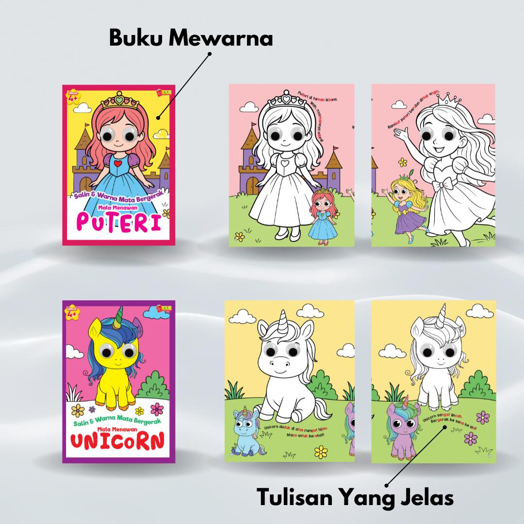 Salin & Warna Mata Bergerak