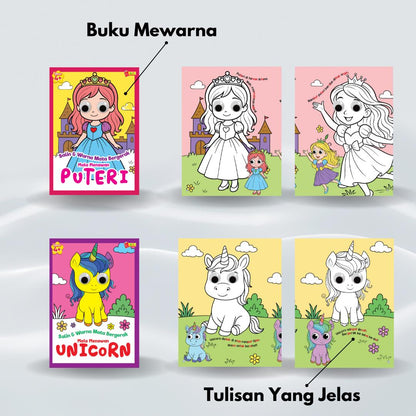 Salin & Warna Mata Bergerak