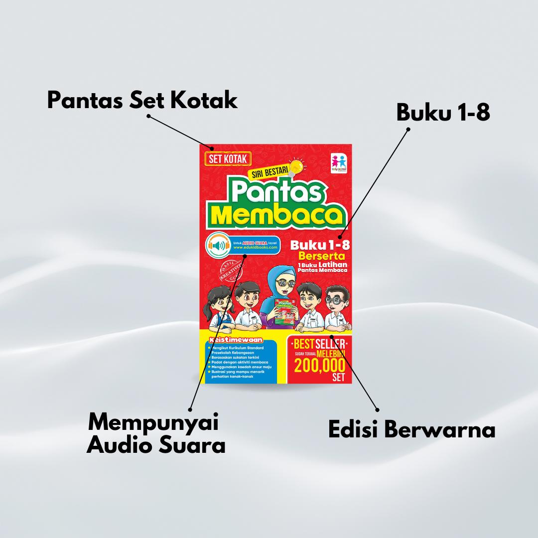 Set Kotak Siri Bestari Pantas Membaca (8+1)