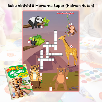 Set Aktiviti SUPER - Buku Aktiviti & Mewarna.