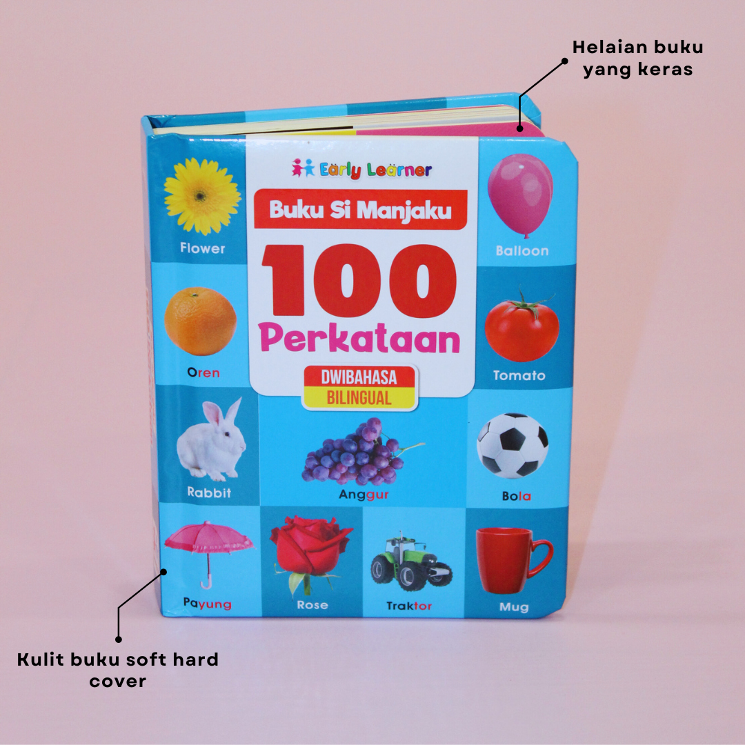 Buku Si Manjaku . 100 Perkataan . Dwibahasa