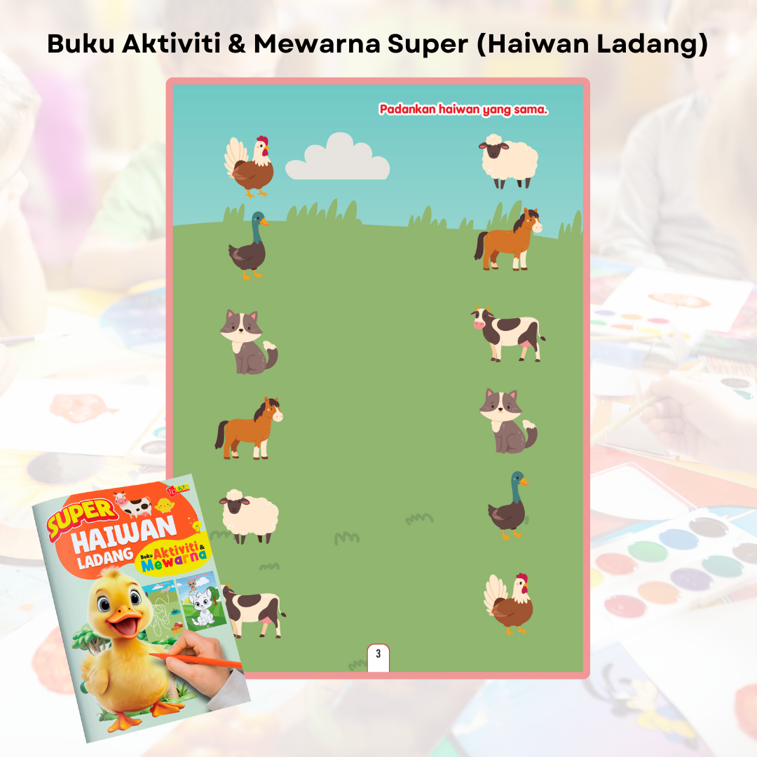 Set Aktiviti SUPER - Buku Aktiviti & Mewarna.