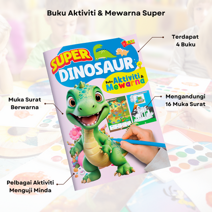 Set Aktiviti SUPER - Buku Aktiviti & Mewarna.