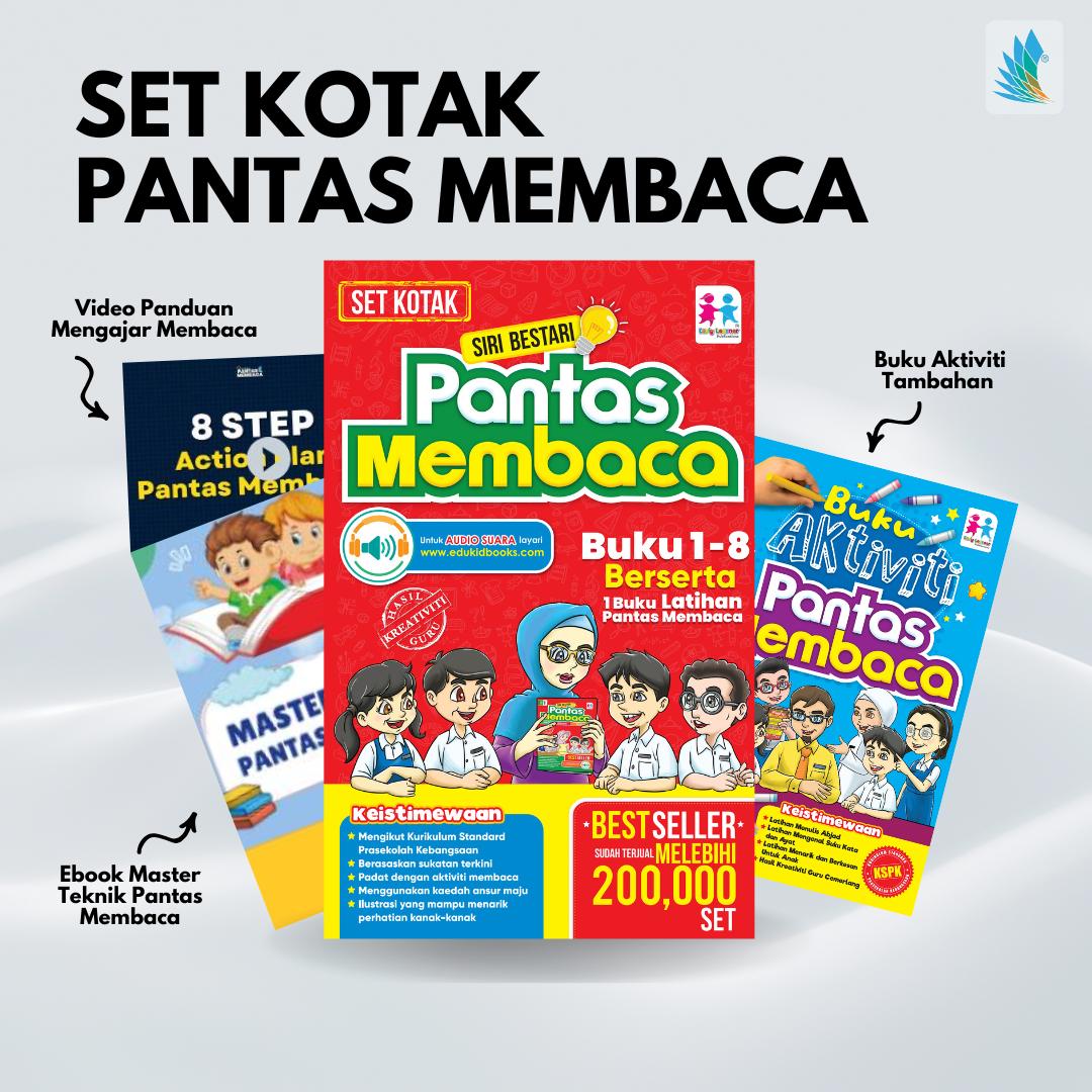 Set Kotak Siri Bestari Pantas Membaca (8+1)