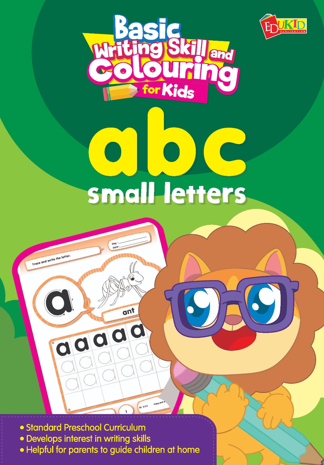 Basic Writing Skill and Colouring For Kids abc Small Letters