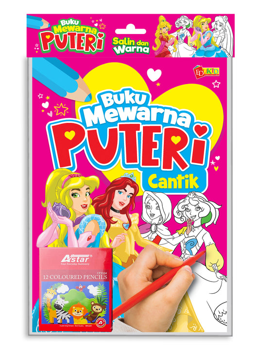 SET Buku Mewarna Puteri Cantik