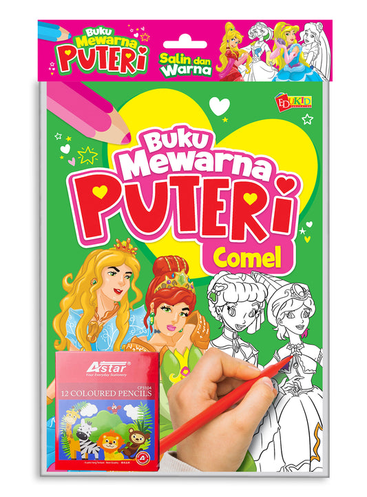 SET Buku Mewarna Puteri Comel