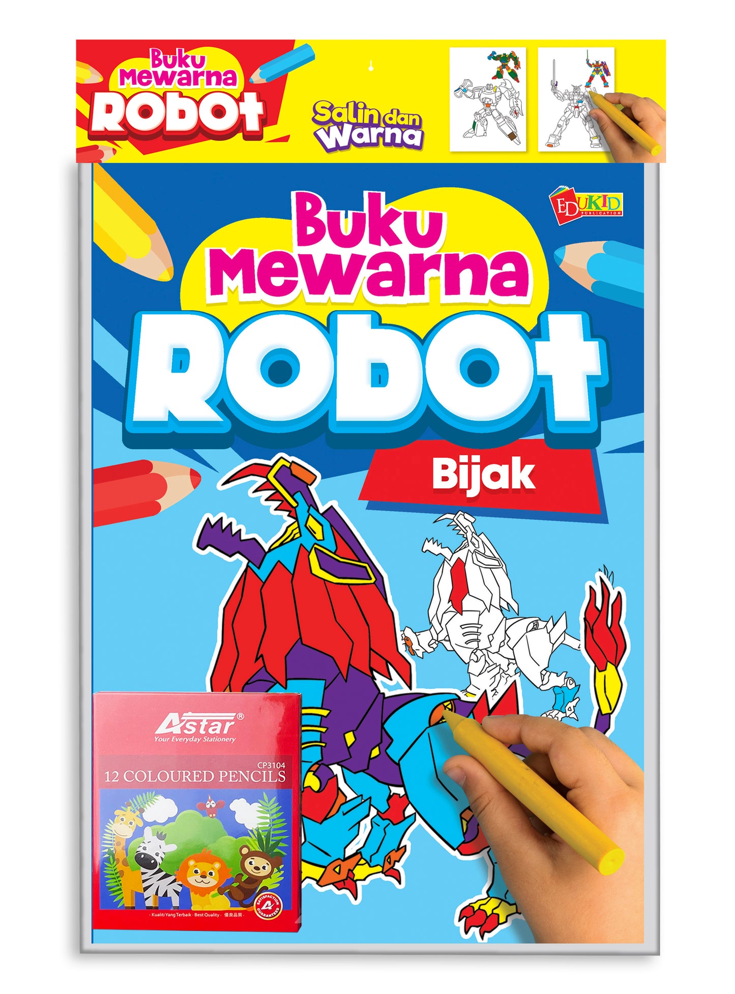 SET Buku Mewarna Robot - Bijak