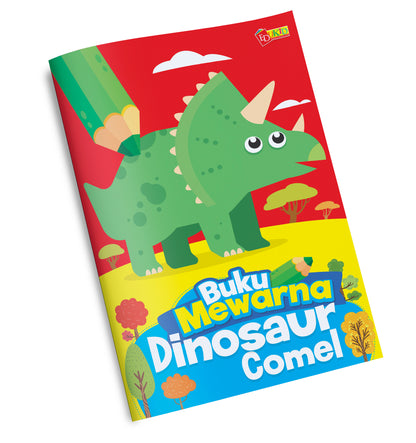 Buku Mewarna Dinosaur Comel