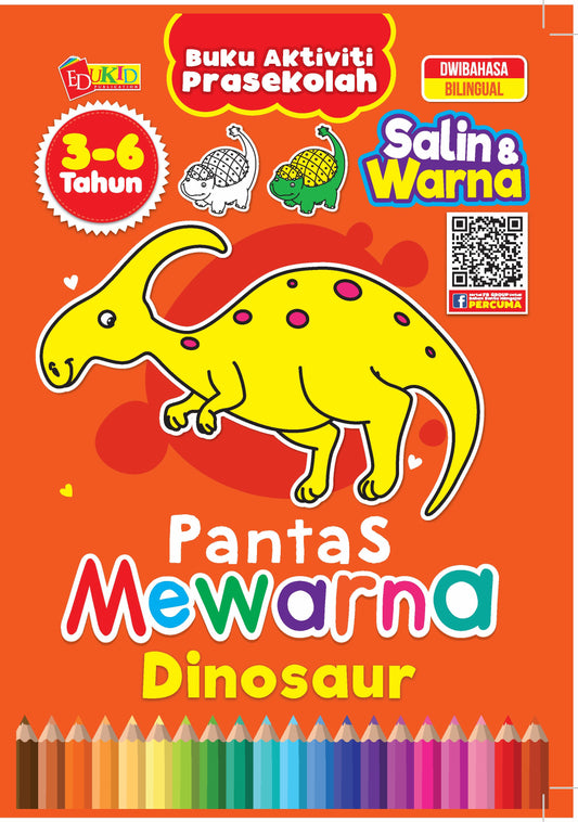 Pantas Mewarna Dinosaur