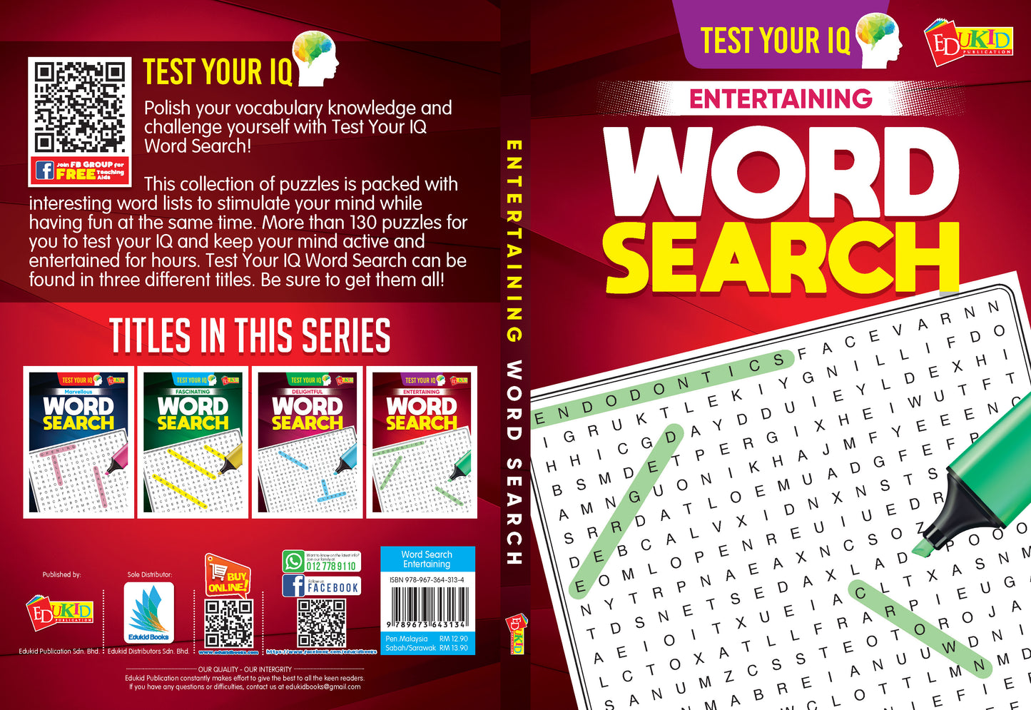 Test Your IQ Entertaining Word Search