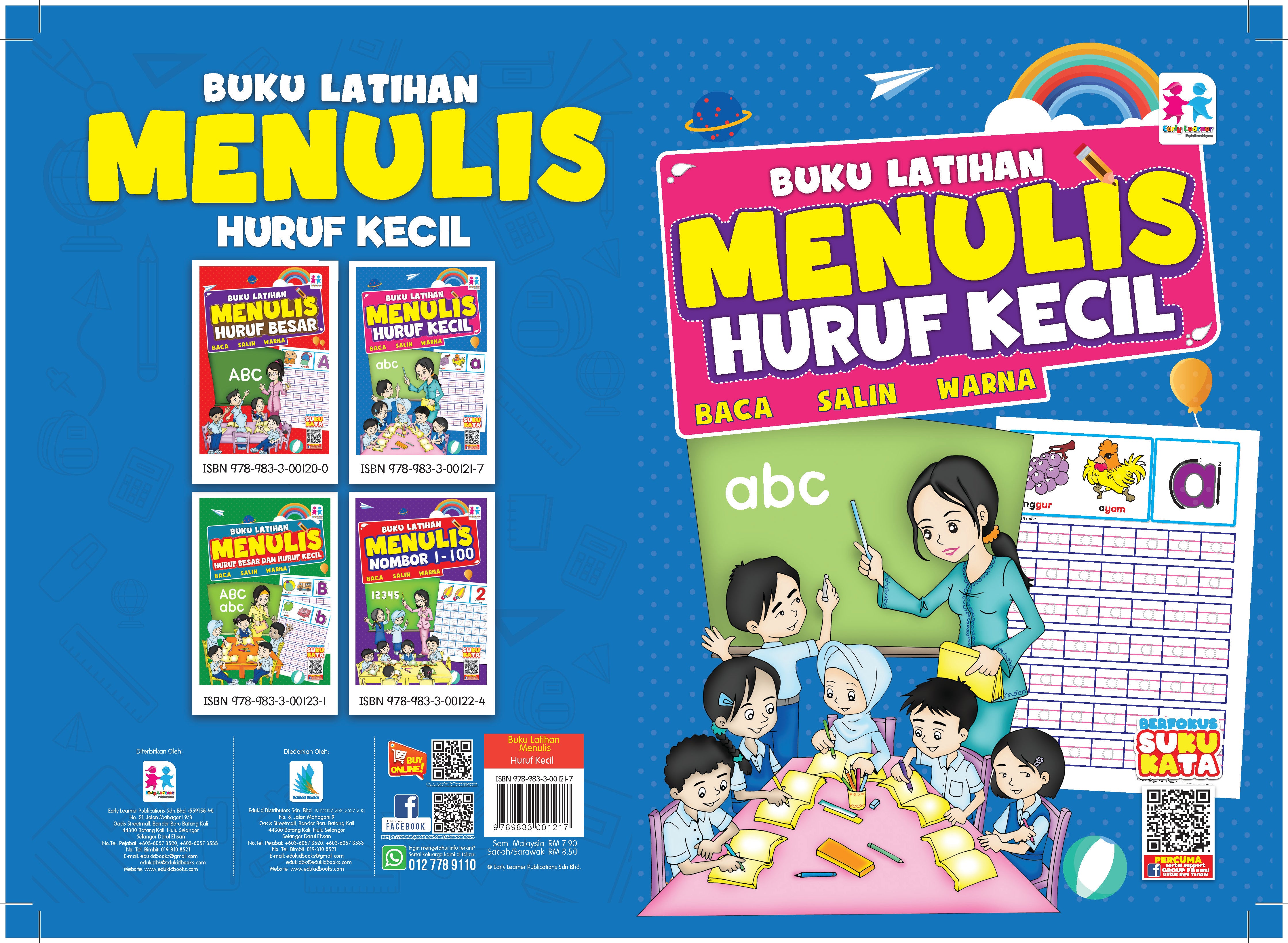 Buku Latihan Menulis - Huruf Kecil