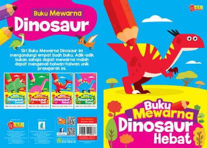 Buku Mewarna Dinosaur Hebat