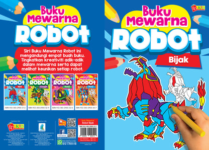 Buku Mewarna Robot Bijak