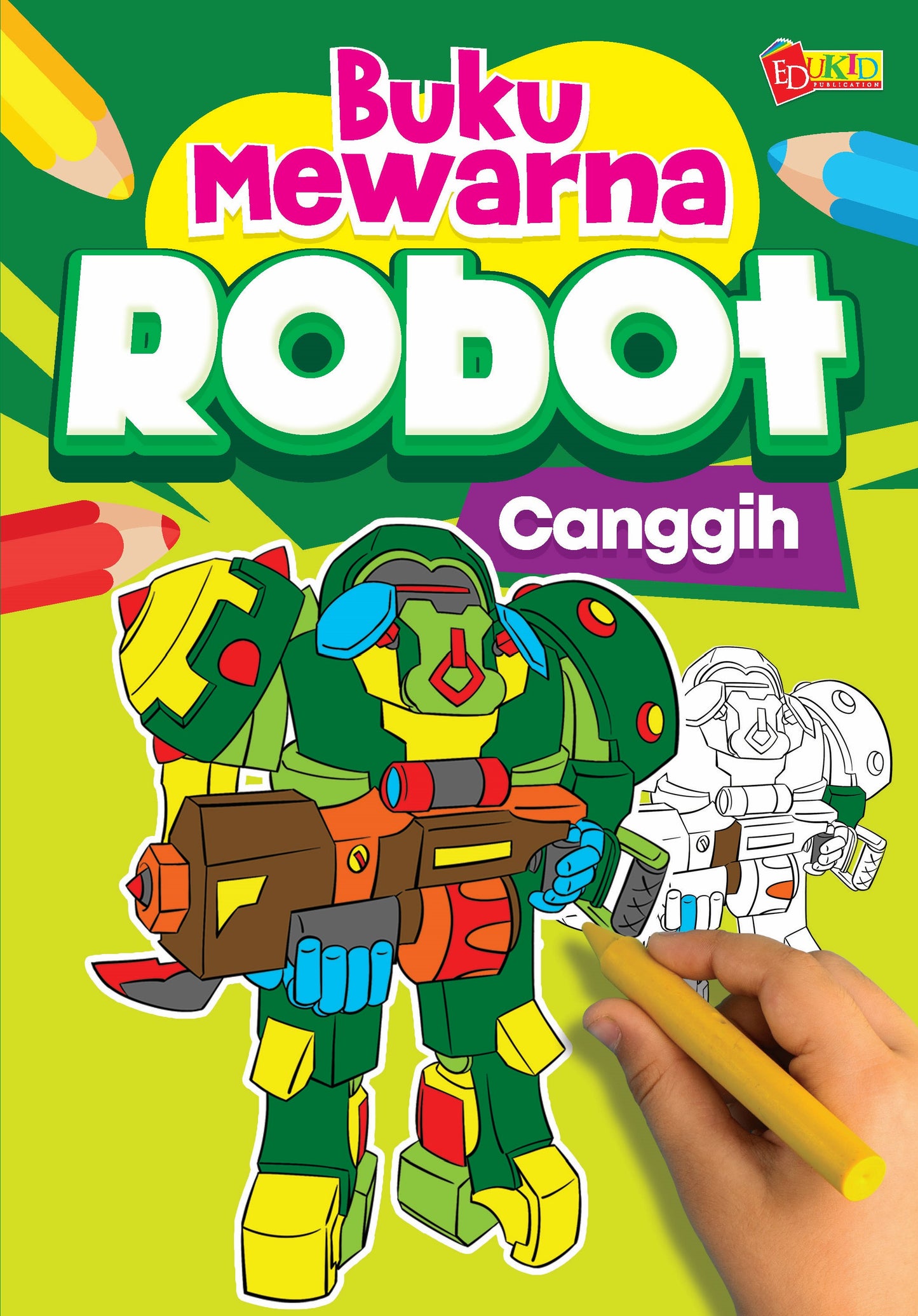 Buku Mewarna Robot Canggih