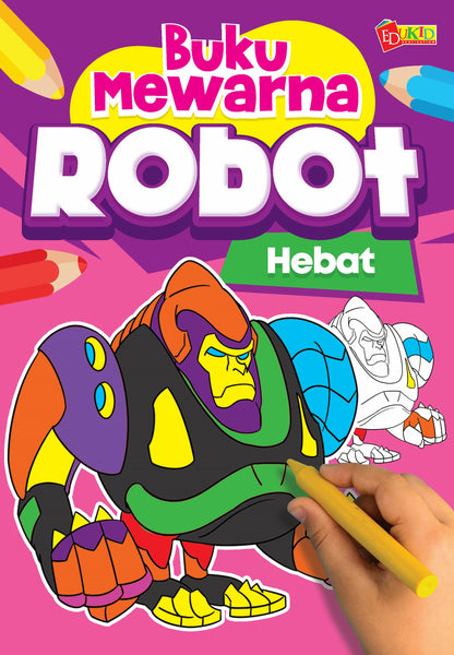 Buku Mewarna Robot Hebat