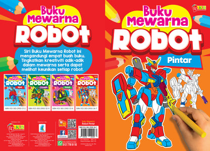 SET Buku Mewarna Robot - Pintar