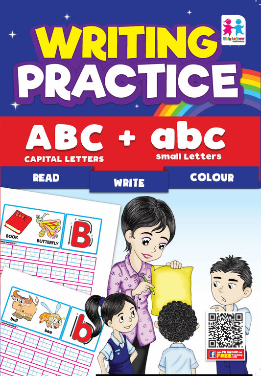 Writing Practice ABC Capital Letters + abc Small Letters