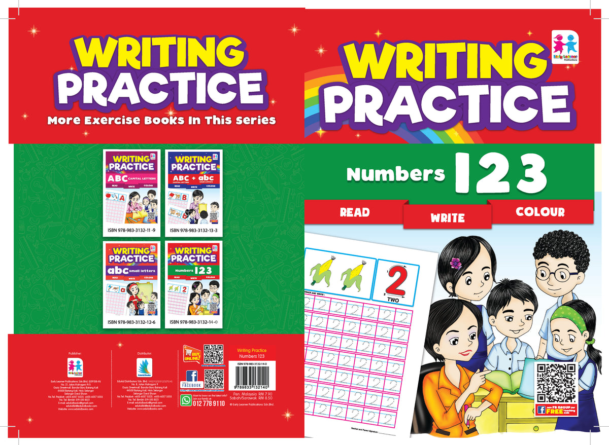 Writing Practice Numbers 123 – Edukidbooks