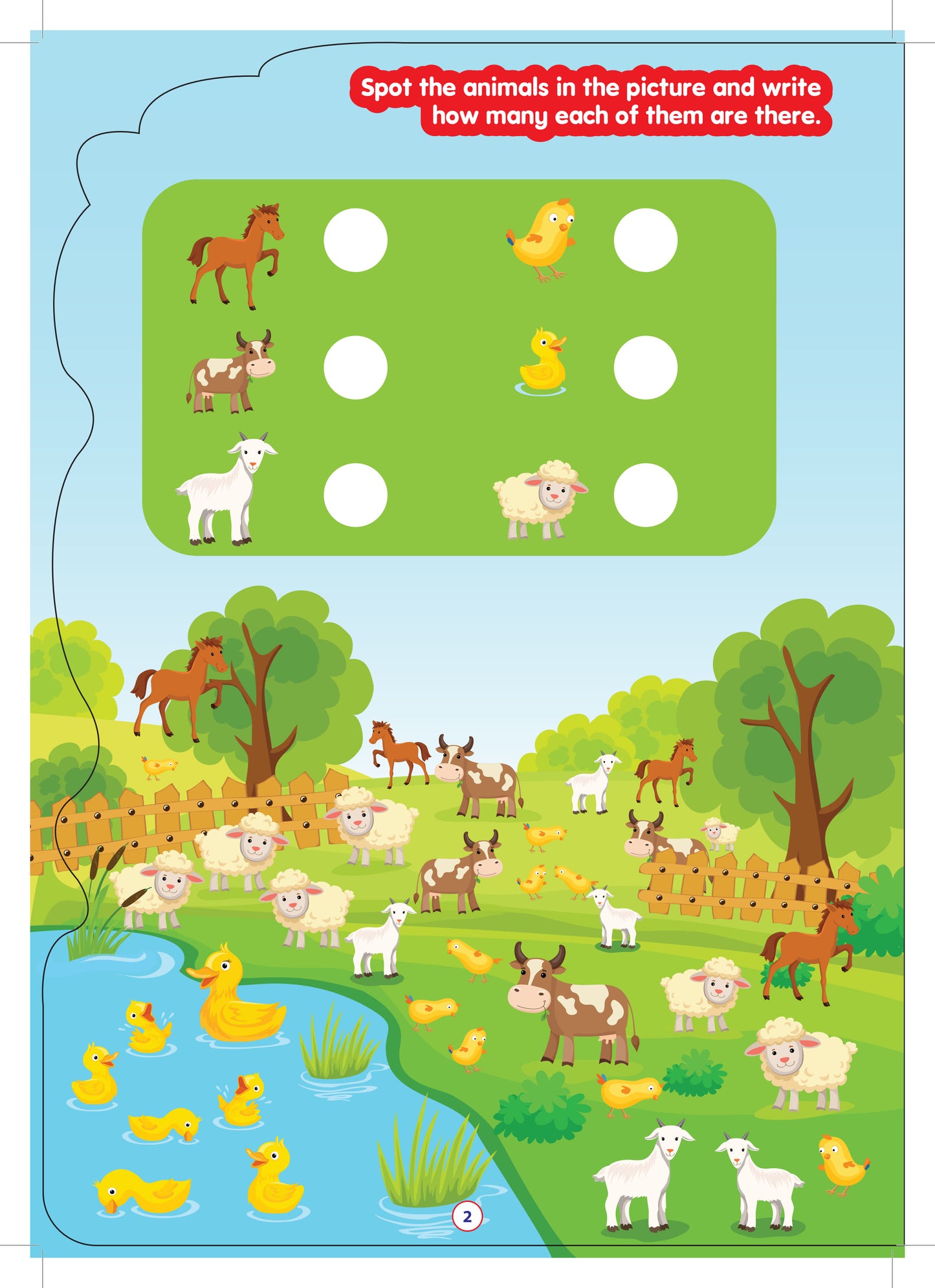 MY Cute Die-Cut Shape Book Farm Animals Activity And Colouring Book