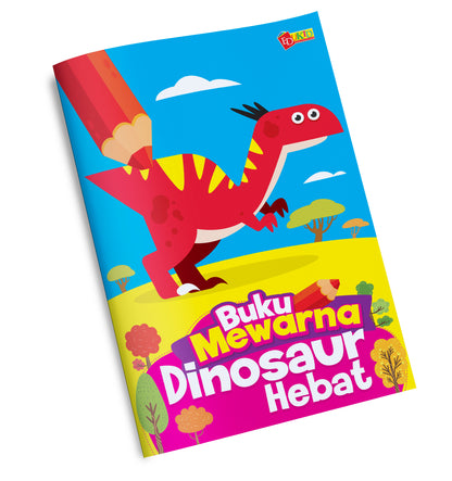 Buku Mewarna Dinosaur Hebat