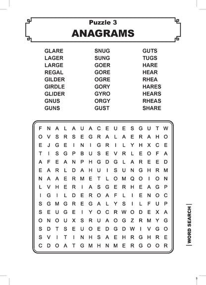 Test Your IQ Entertaining Word Search